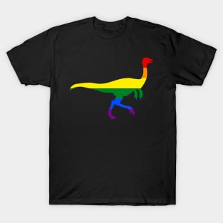 Gallimimus LGBTQ Pride Dino Design T-Shirt